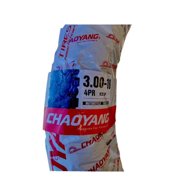 Мотошина с камерой 3.00-18 (90/90-18) 47Р 4PR ChaoYang / Trazano для кросс и эндуро