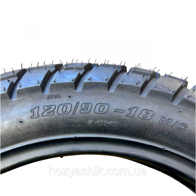 Усиленная мотошина GENERAL 120/90-18 (аналог 4.60-18) 8PR Dual Sport с камерой