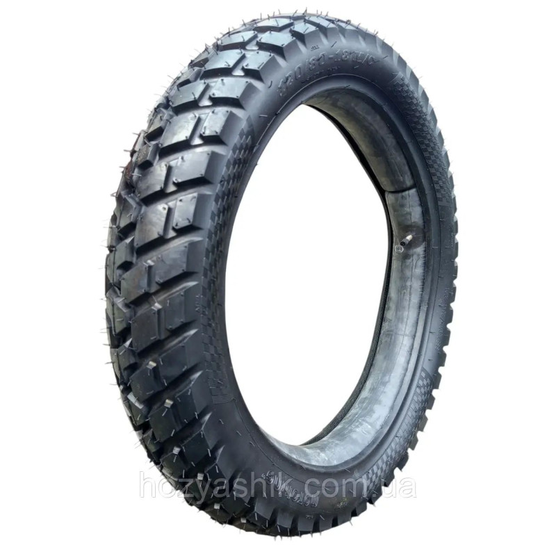 Мотопокрышка с камерой 120/80-18 (4.60-18) 6PR усилена Enduro