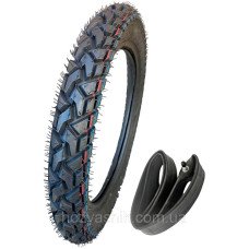 Мотошина з камерою 3.00-17 (аналог 90/90-17) 6PR Reinforced посилена