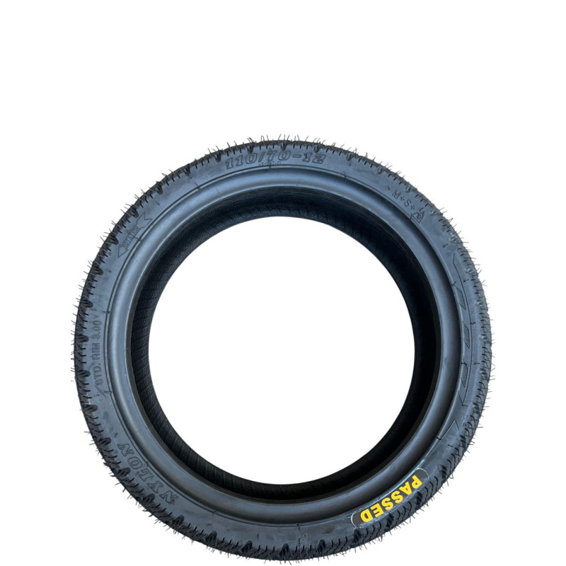 Безкамерна всесезонна мотошина 110/70-12 55J 8PR M+S + Ice з вентилем TR414