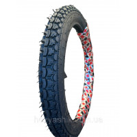 Мотошина DNEPR 2.50/85-16 (аналог 70/100-16) 6PR с камерой в комплекте для мопеда