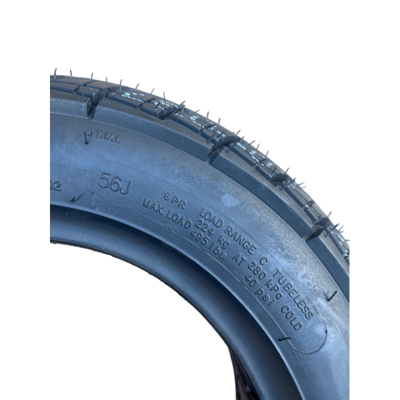 Бескамерная покрышка 3.50-10 (аналог 100/90-18) 6PR WANDA COMPASS Reinforced (усиленная) с ветeлем TR414