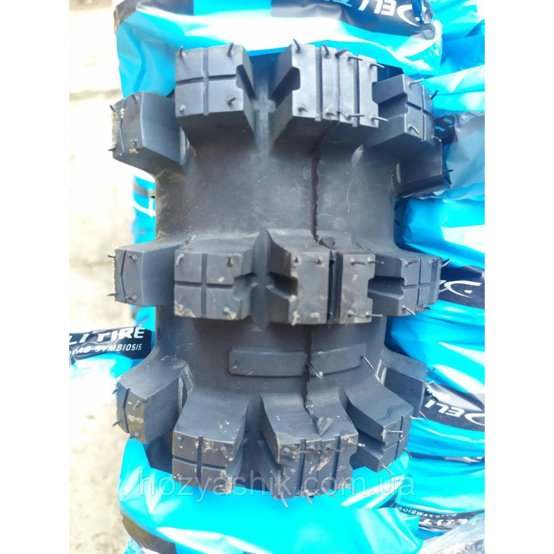 Кросова мотошина Deli Tire MAXI GRIP 100/100-18 (аналог 4.10-18) 4PR з камерою для ендуро та пітбайка
