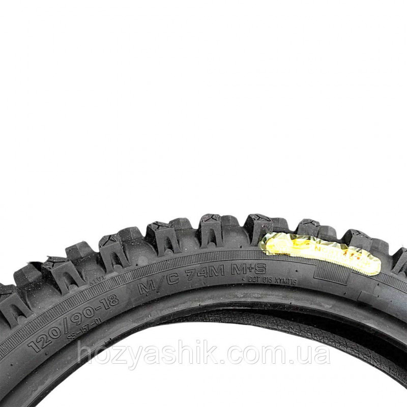 Кросова мотошина з камерою 120/90-18 (4.60-18) 4PR M+S для ендуро та крос