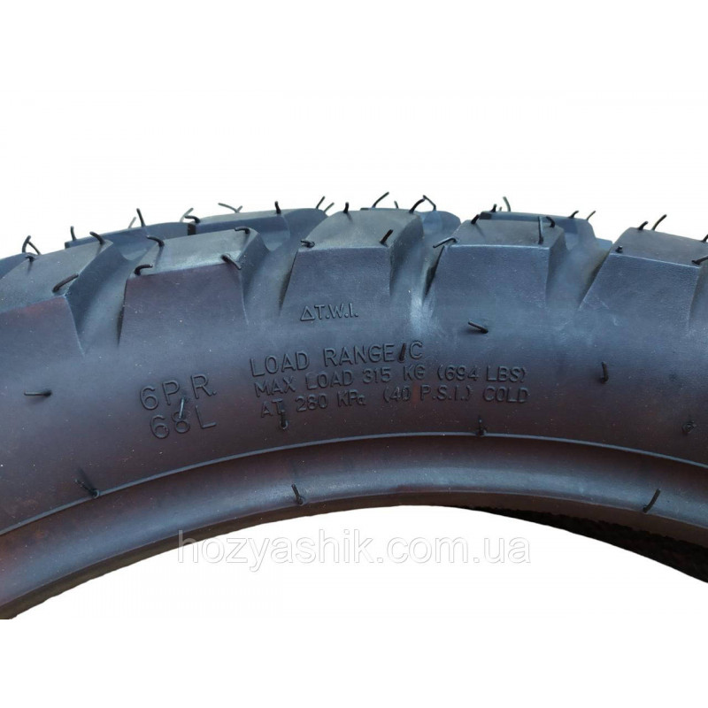 Усиленная мотошина 120/80-18 (аналог 4.60-18) 6PR Enduro с камерой в комплекте
