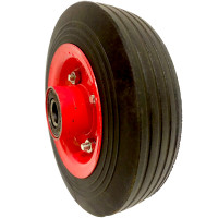 Колесо литое 200 мм под ось 20 мм нагрузка до 50 кг