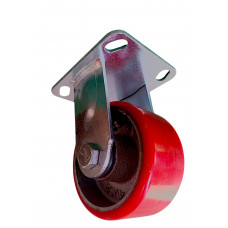 Неповоротне колесо 100 мм великого навантаження до 240 кг,чавун/поліуретан