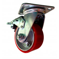 Поворотне колесо 100 мм великого навантаження до 240 кг з тормозом