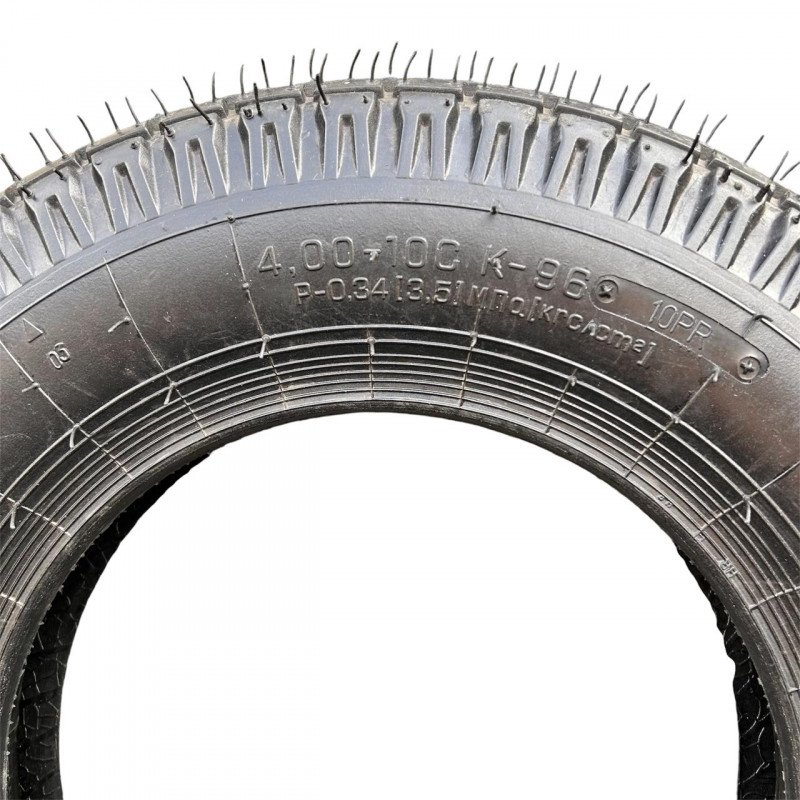 Покришка з камерою 4.00-10 К-96 (10PR) для мотоблока, мінітрактора, культиватора. Посилена